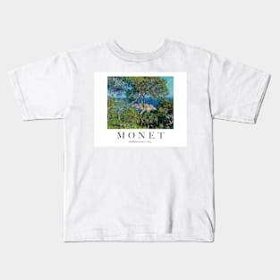 PANTONE MONET - Pantone Bordighera (1884) by Claude Monet Landscape Poster Kids T-Shirt